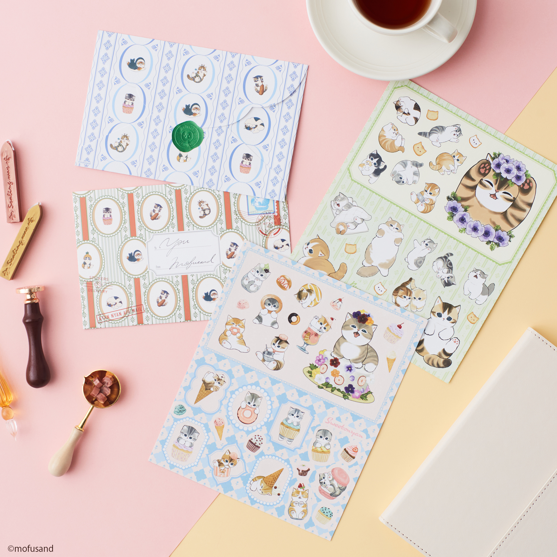 「mofusandシールくじびき　もふもふにゃんこからのおてがみ」11月26日（水）発売開始！