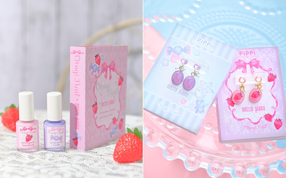 mezzo pianoが「おとぎネイル」＆貼るピアス「PiPPi」とコラボ！ネイルとピアスがリンクするカラーで、指先から耳元まで春のコーディネートが完成♪